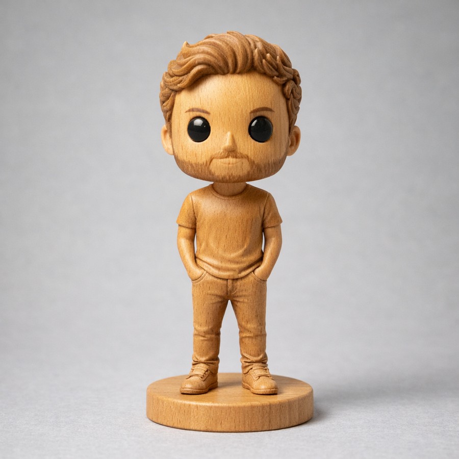 Boneco PopMe 3D esculpido a partir da foto